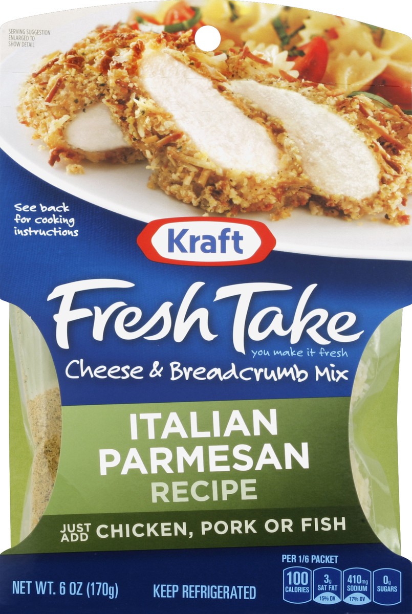 slide 3 of 3, Kraft Fresh Take Italian Parmesan Recipe Cheese Breadcrumb Mix, 6 oz