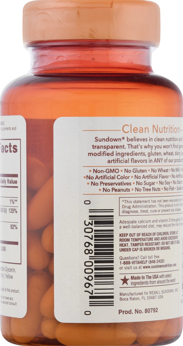 slide 5 of 9, Sundown Naturals Calcium Plus Vitamin D3, 60 ct