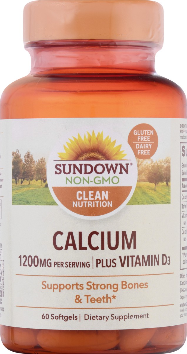 slide 6 of 9, Sundown Naturals Calcium Plus Vitamin D3, 60 ct