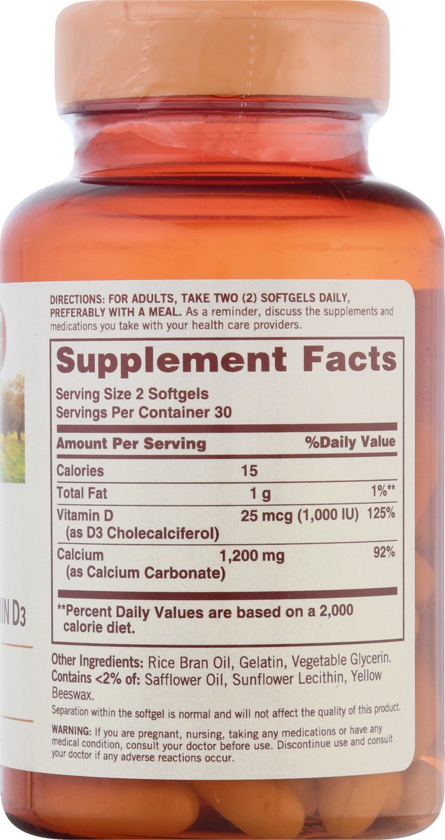 slide 8 of 9, Sundown Naturals Calcium Plus Vitamin D3, 60 ct