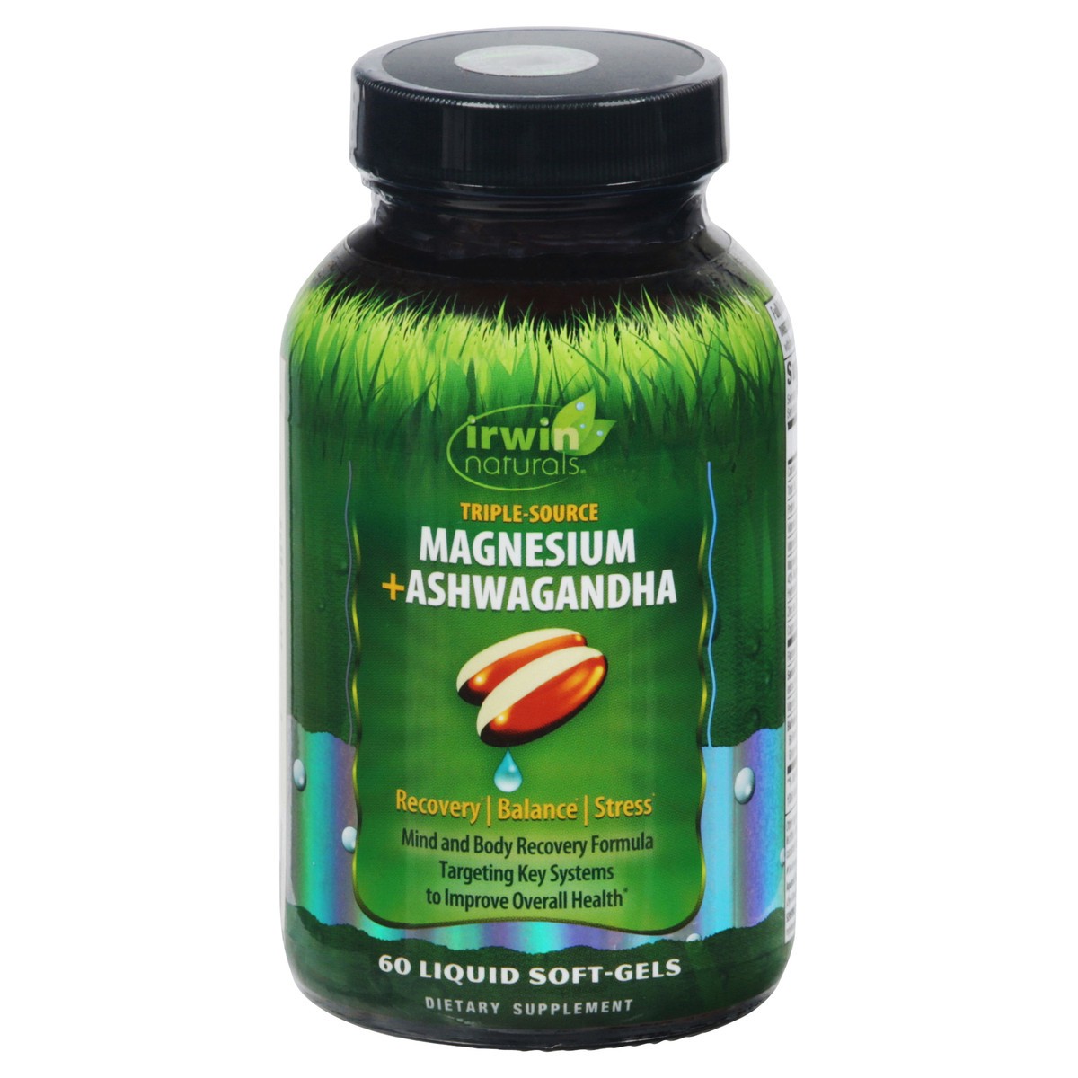 slide 11 of 13, Irwin Naturals Triple-Source Magnesium + Ashwagandha 60 Softgels, 60 ct