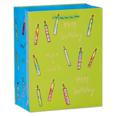 slide 1 of 1, Papyrus Birthday Candles Large Gift Bag, 1 ct