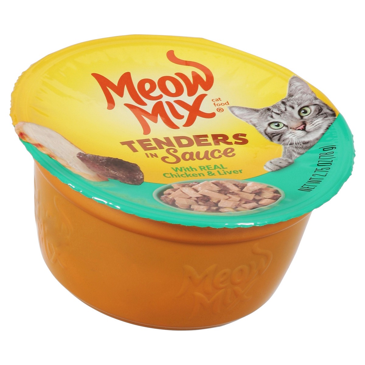 slide 5 of 9, Meow Mix Tenders in Sauce with Real Chicken & Liver Cat Food 2.75 oz, 2.75 oz