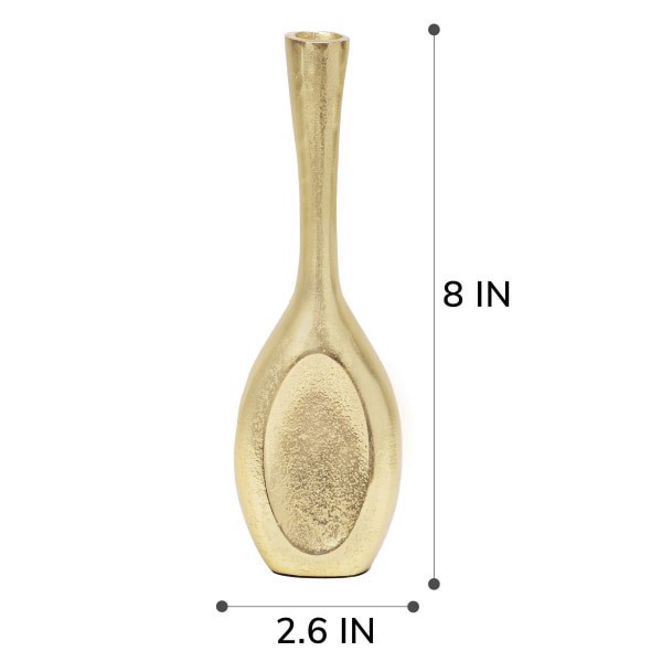 slide 2 of 2, Anji Mountain Small Vase, 8""H X 2-5/8""W X 1-1/2""D, Gold, 1 ct