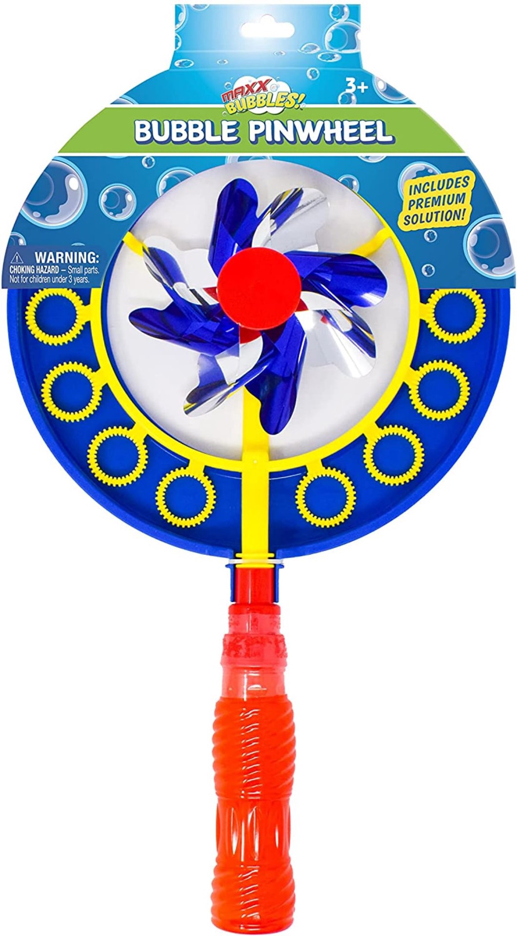 slide 1 of 21, Maxx Bubbles Pinwheel Bubble Wand, 1 ct
