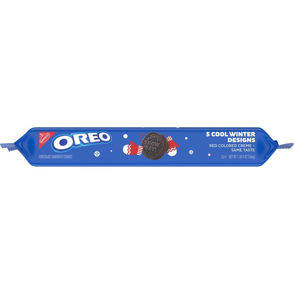 slide 13 of 15, OREO Original Flavor Chocolate Sandwich Cookies, Special Winter Edition, 1 Resealable 15.35 oz Pack, 1 lb