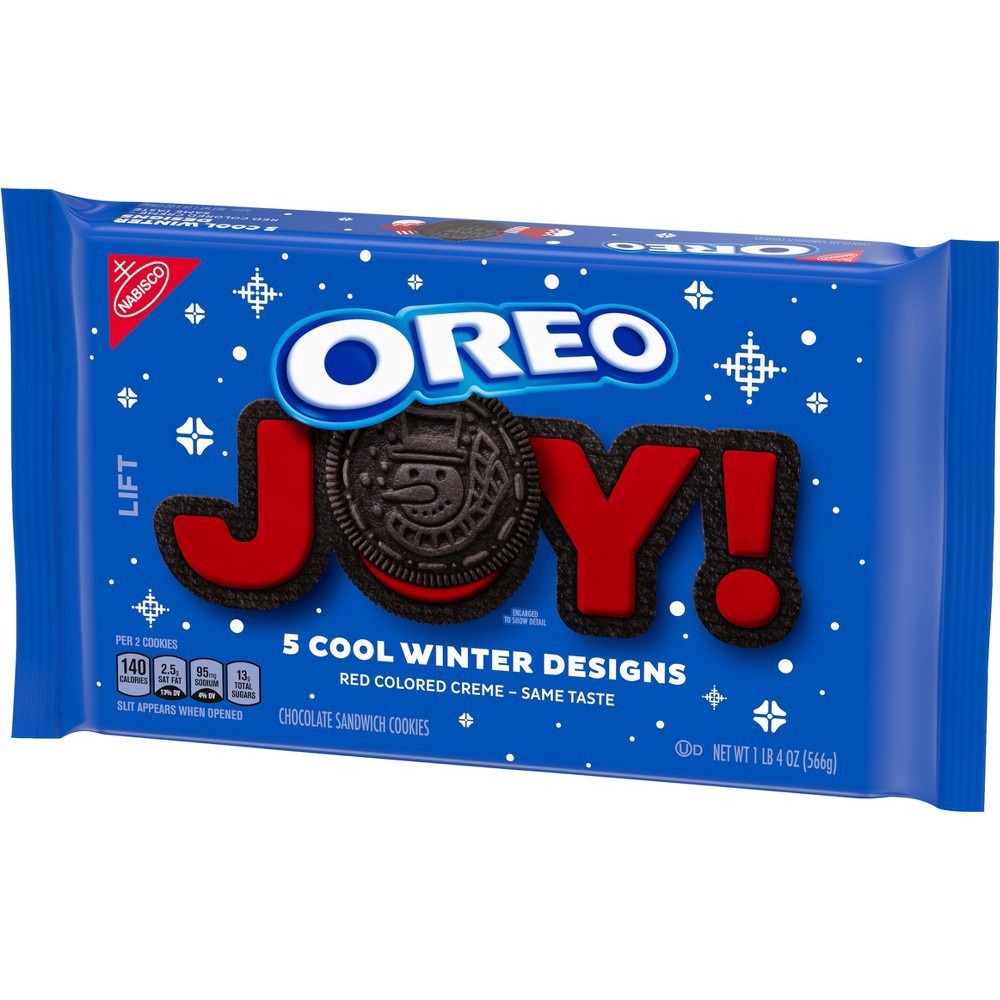 slide 7 of 15, OREO Original Flavor Chocolate Sandwich Cookies, Special Winter Edition, 1 Resealable 15.35 oz Pack, 1 lb