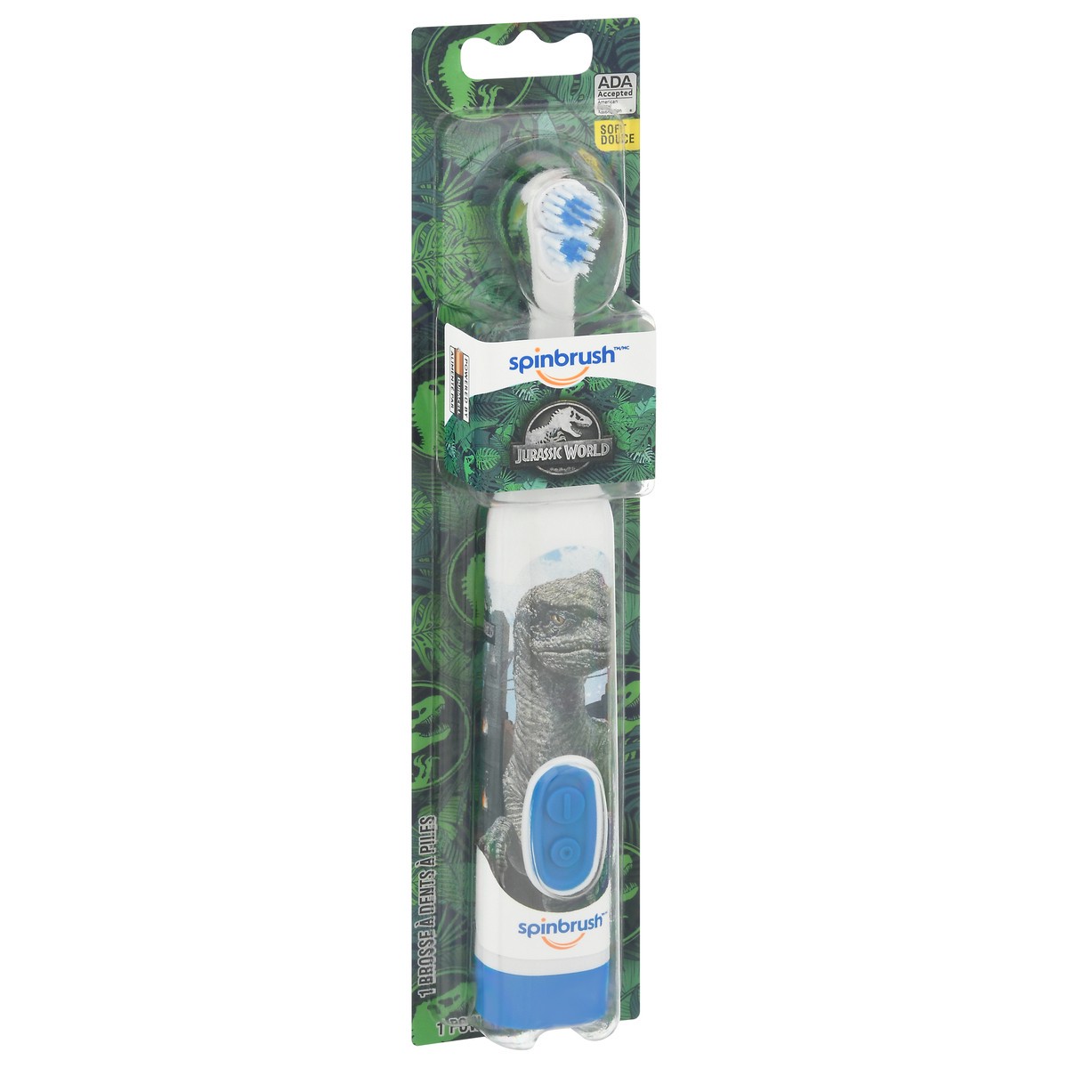 slide 9 of 9, Spinbrush Jurassic World Kid's Soft Powered Toothbrush 1 ea, 1 ct