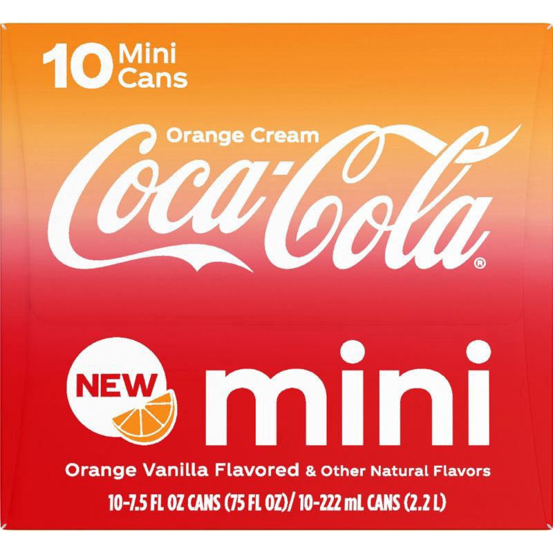 slide 3 of 7, Coca Cola Orange Cream, 10 ct; 7.5 oz