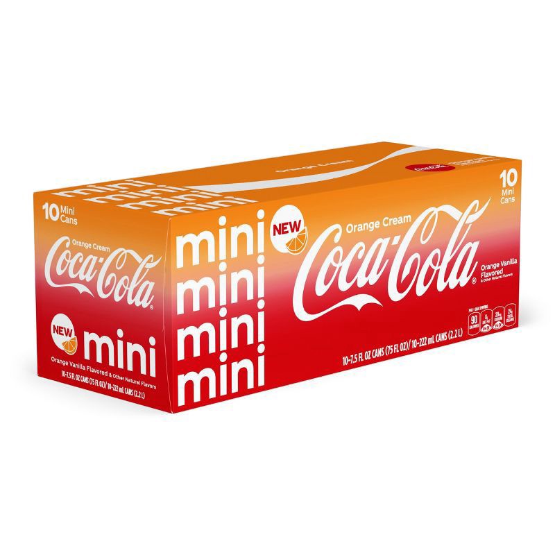 slide 2 of 7, Coca Cola Orange Cream, 10 ct; 7.5 oz