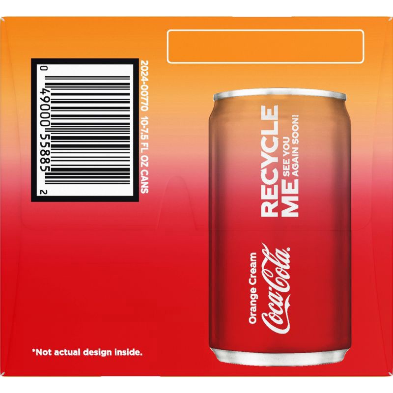 slide 7 of 7, Coca Cola Orange Cream, 10 ct; 7.5 oz
