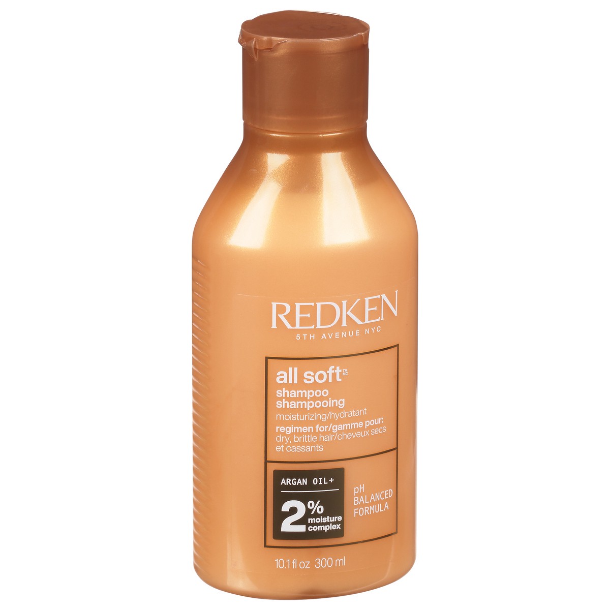 slide 5 of 9, Redken All Soft Shampoo For Dry/Brittle Hair (Gold Bottle), 10.1 fl oz