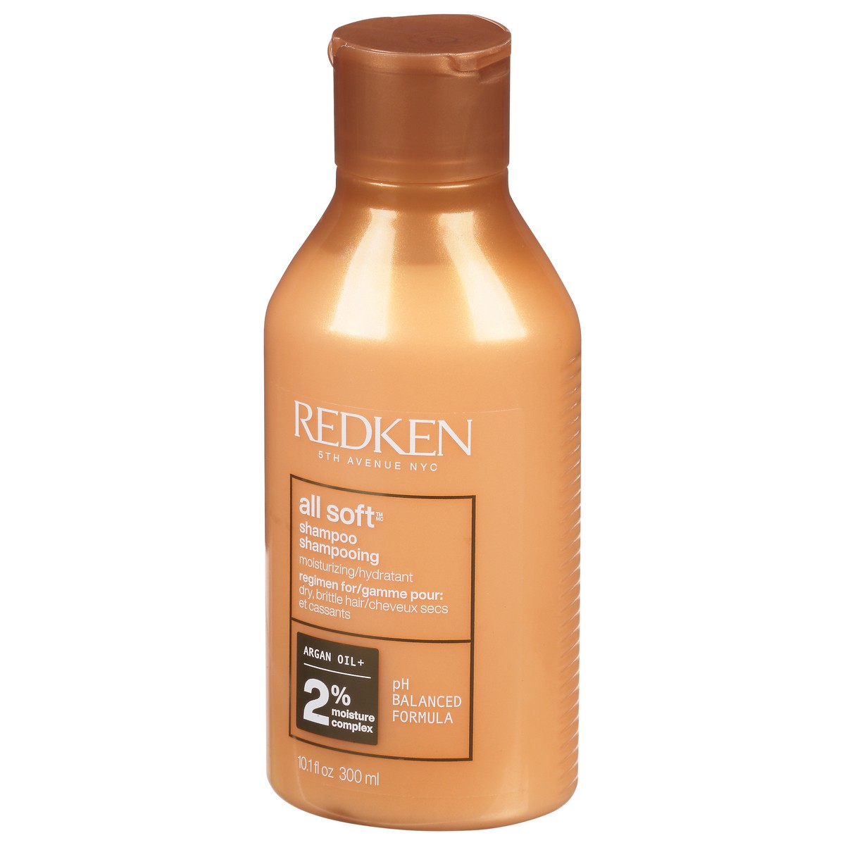 slide 9 of 9, Redken All Soft Shampoo For Dry/Brittle Hair (Gold Bottle), 10.1 fl oz