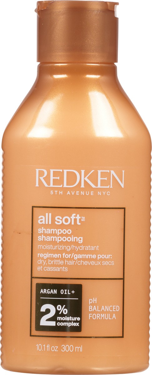 slide 3 of 9, Redken All Soft Shampoo For Dry/Brittle Hair (Gold Bottle), 10.1 fl oz