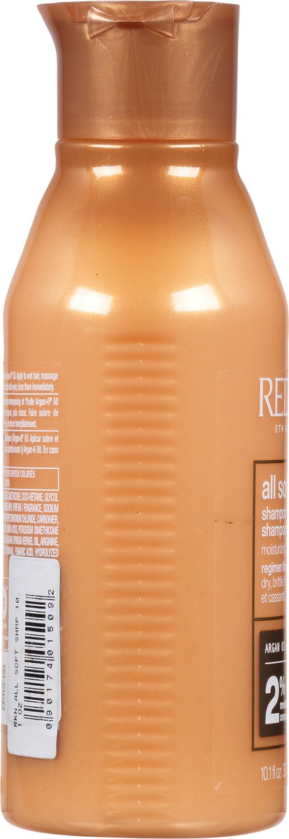 slide 2 of 9, Redken All Soft Shampoo For Dry/Brittle Hair (Gold Bottle), 10.1 fl oz