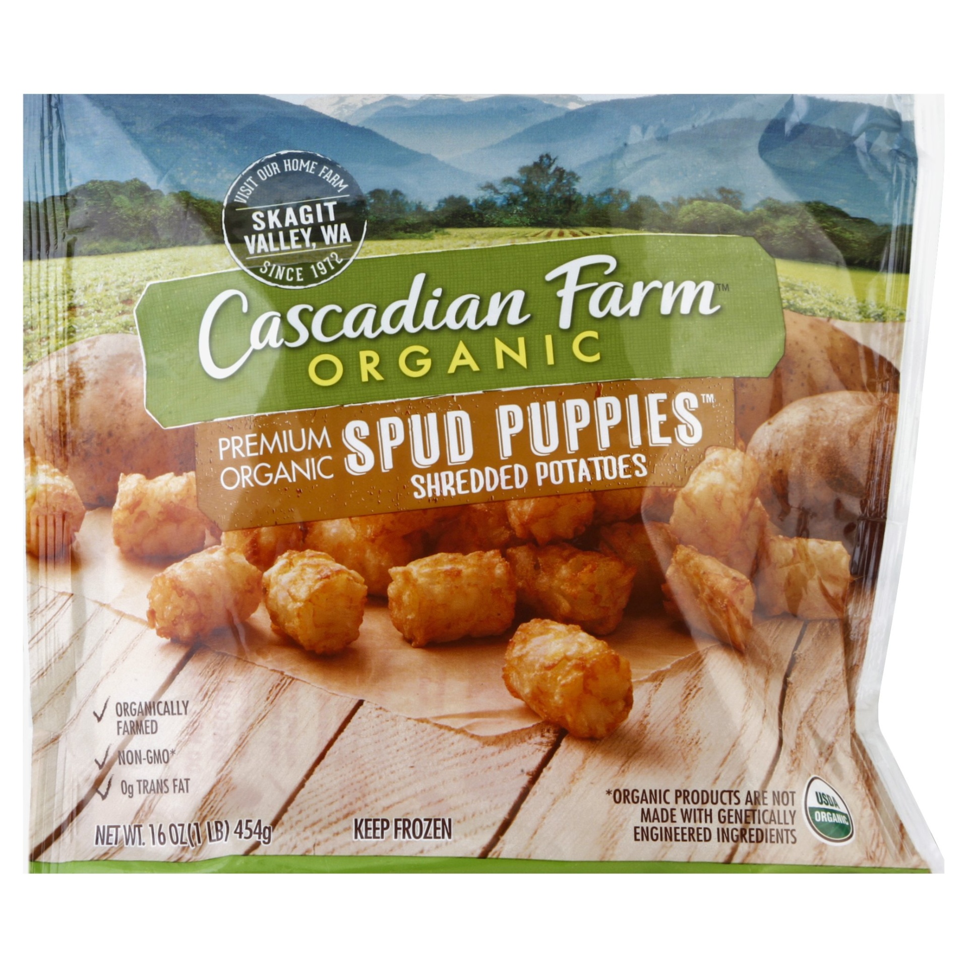 slide 1 of 1, Cascadian Farm Spud Puppies Organic, 16 oz