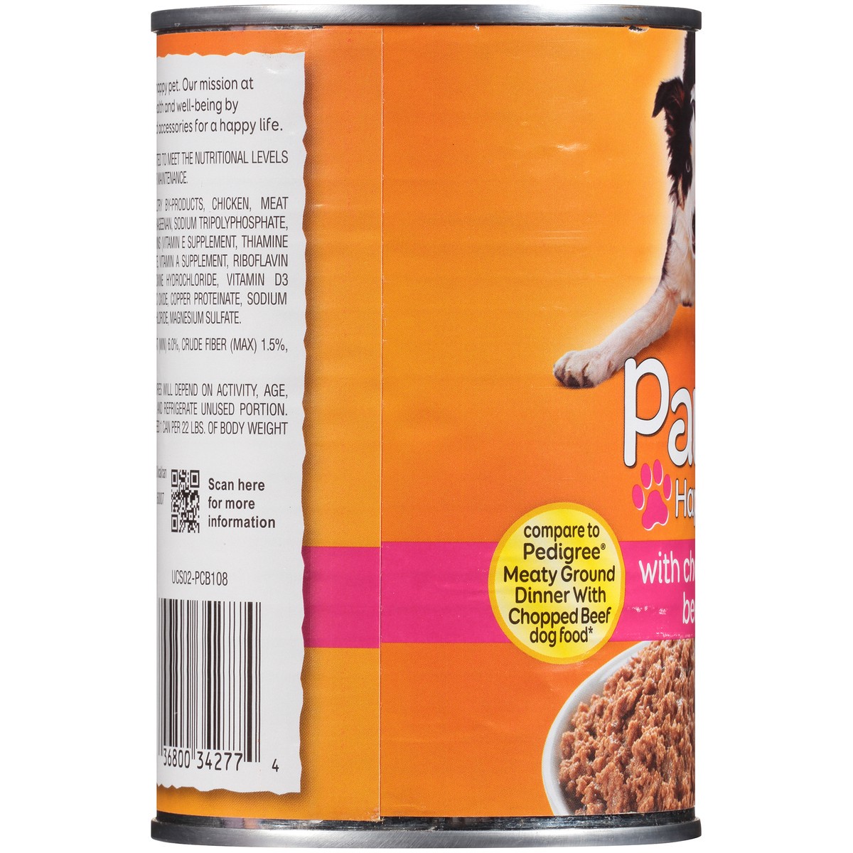 slide 8 of 12, Paws Happy Life Chopped Beef Dog Food, 22 oz