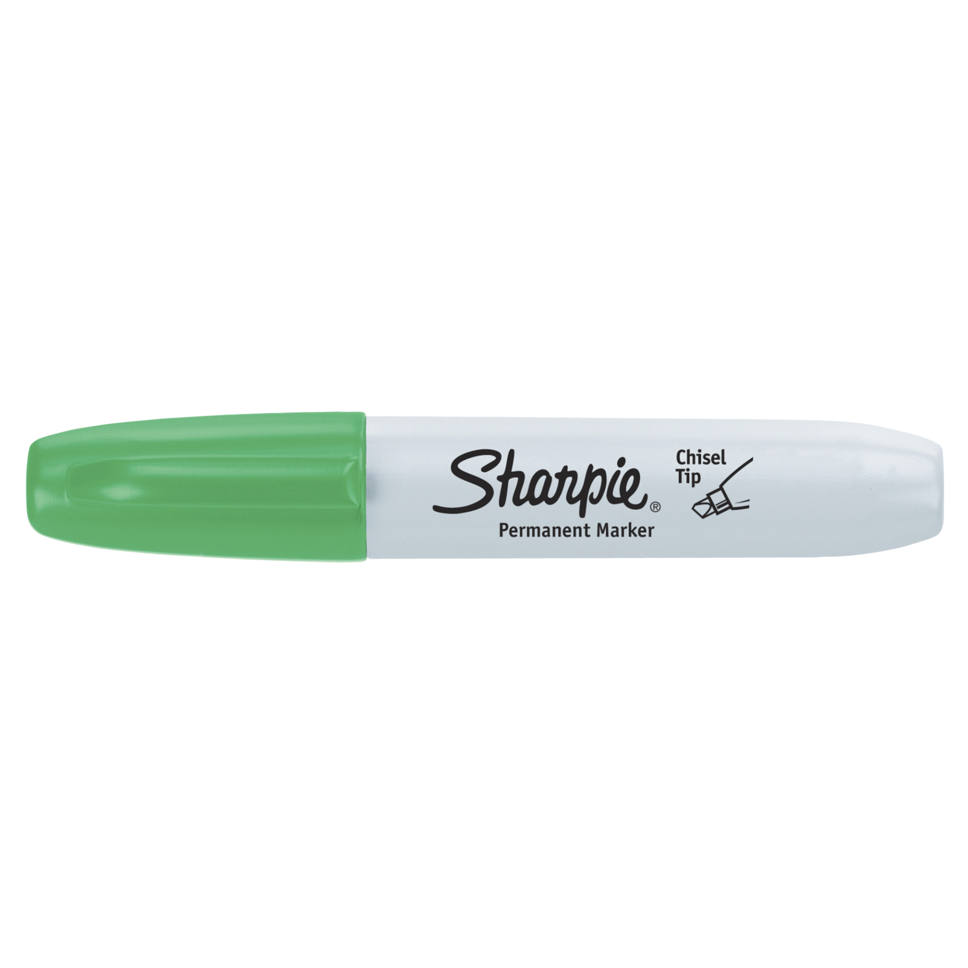 slide 1 of 1, Sharpie Single Chisel Green, 1 ct