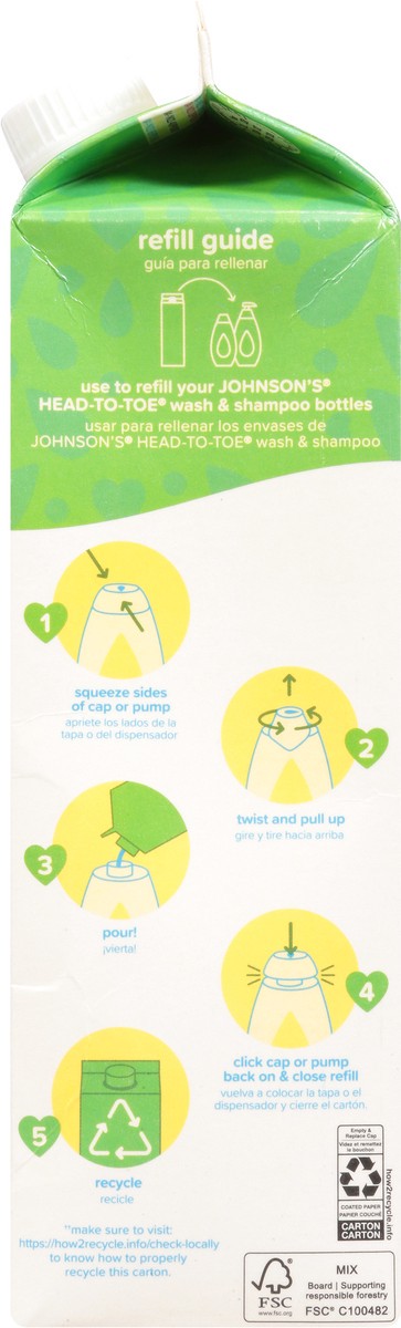 slide 3 of 12, Johnson's Wash & Shampoo Refill 33.8 fl oz, 33.8 fl oz