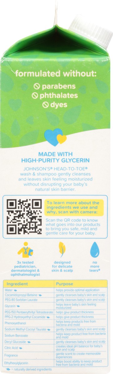 slide 2 of 12, Johnson's Wash & Shampoo Refill 33.8 fl oz, 33.8 fl oz