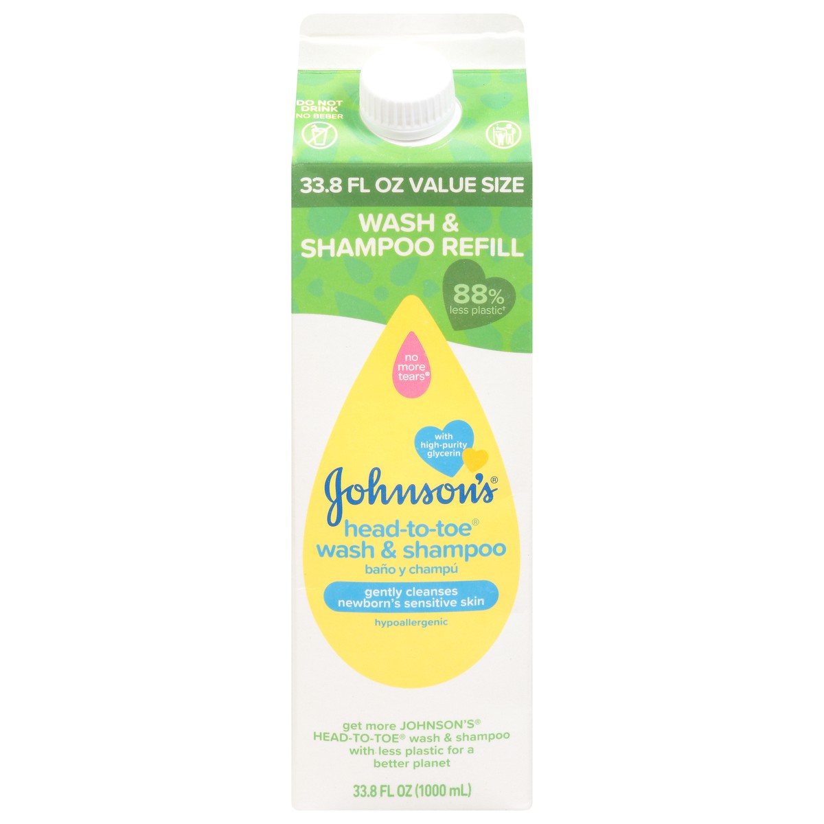 slide 9 of 12, Johnson's Wash & Shampoo Refill 33.8 fl oz, 33.8 fl oz