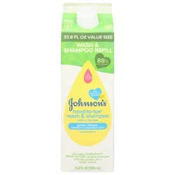 Johnson's Head-To-Toe Baby Body Wash & Shampoo Refill, 33.8 fl. oz