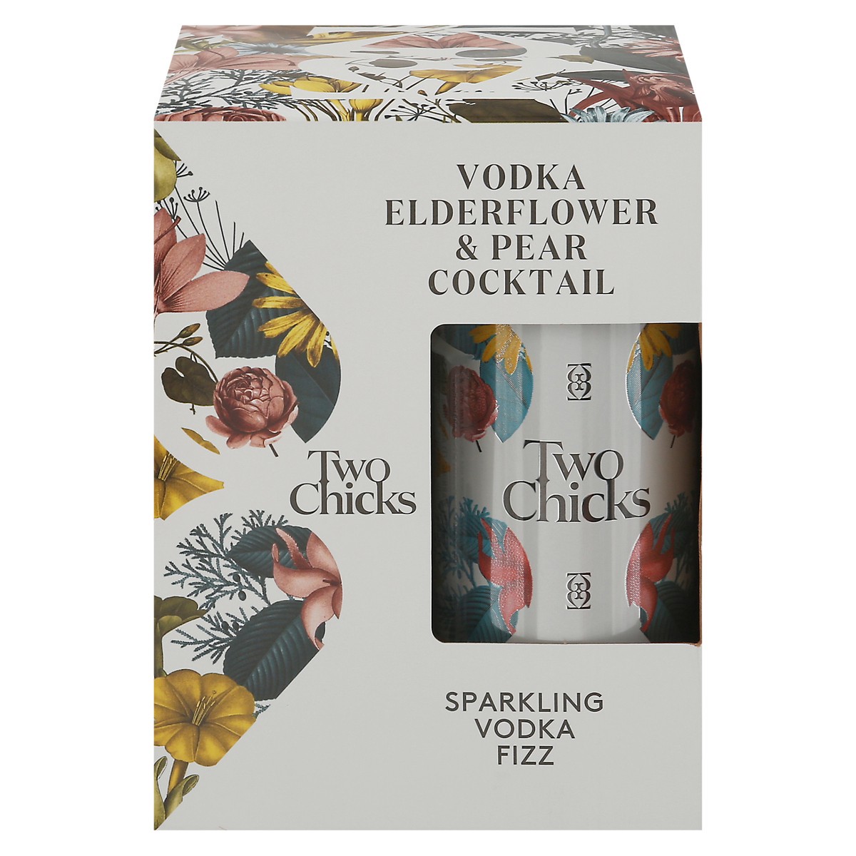 slide 1 of 2, Two Chicks Sparkling Fizz Elderflower & Pear Cocktail Vodka 4 - 12 fl oz Cans, 4 ct; 12 oz