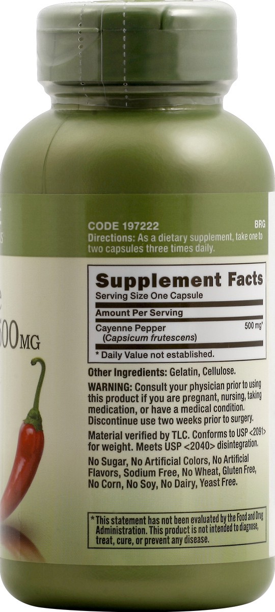 slide 4 of 8, GNC Cayenne Pepper 100 ea, 100 ct