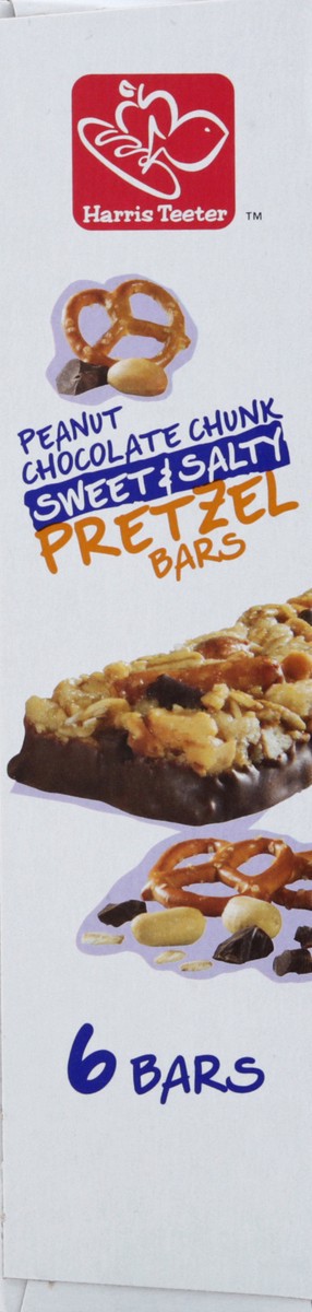 slide 6 of 10, Harris Teeter Peanut Chocolate Chunk Sweet & Salty Pretzel Bars, 6.2 oz