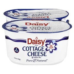 Daisy Cottage Cheese, 4% Milkfat Minimum, 2 Pack