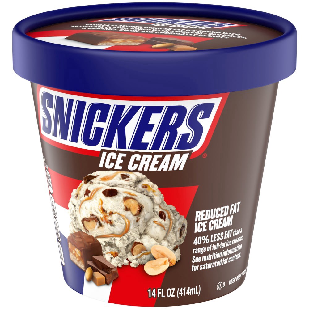 slide 1 of 1, SNICKERS Ice Cream Pint 14 oz., 14 fl oz