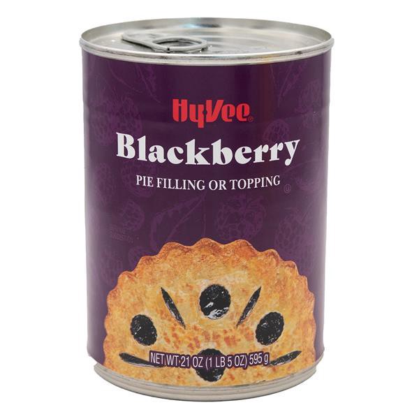 slide 1 of 1, Hy-vee Blackberry Pie Filling Or Topping, 21 oz