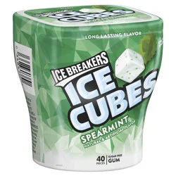Ice Breakers Chewing Gum, Spearmint Flavor, Sugar Free