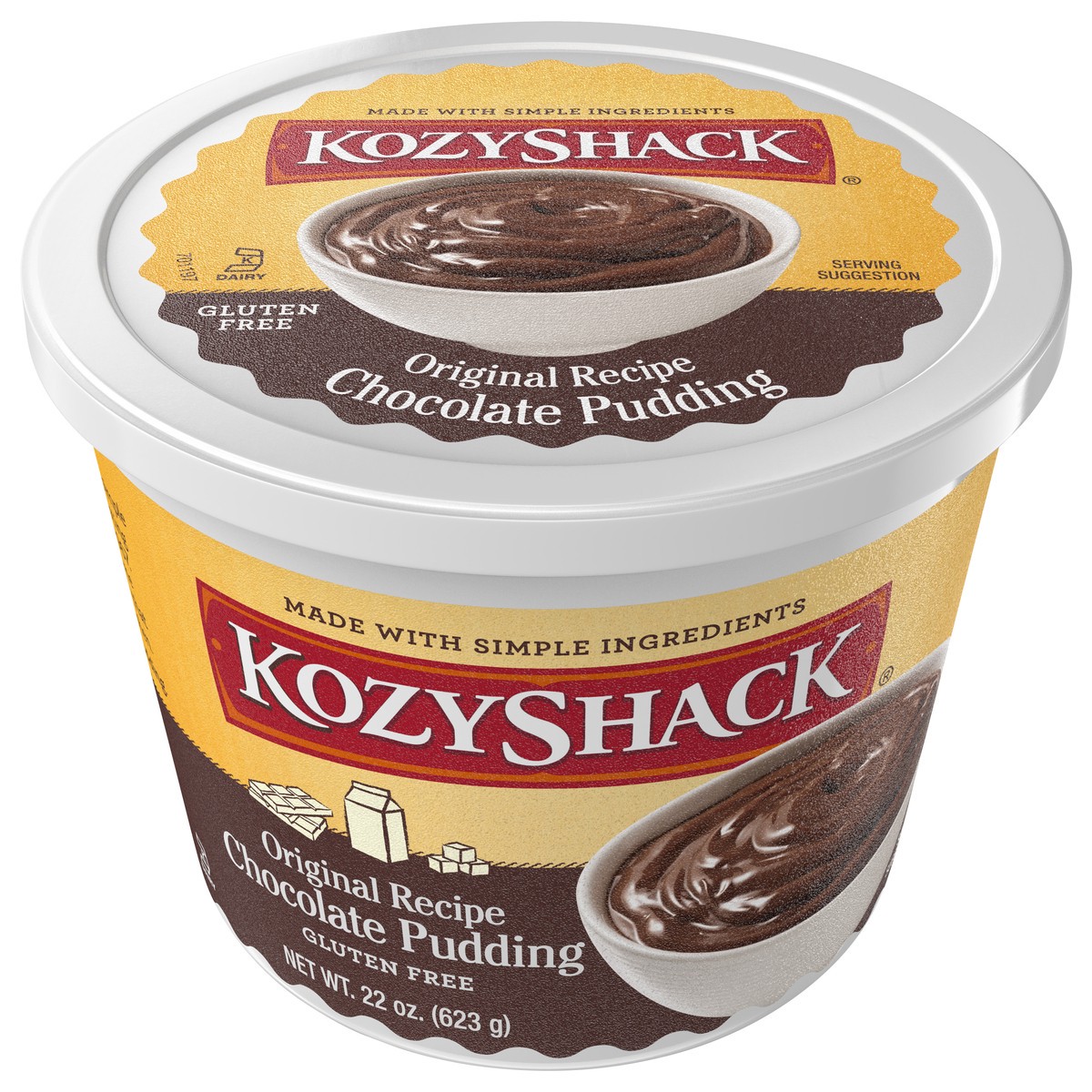 slide 1 of 9, Kozy Shack Chocolate Pudding, Gluten Free Dessert, 22 oz Tub, 22 oz