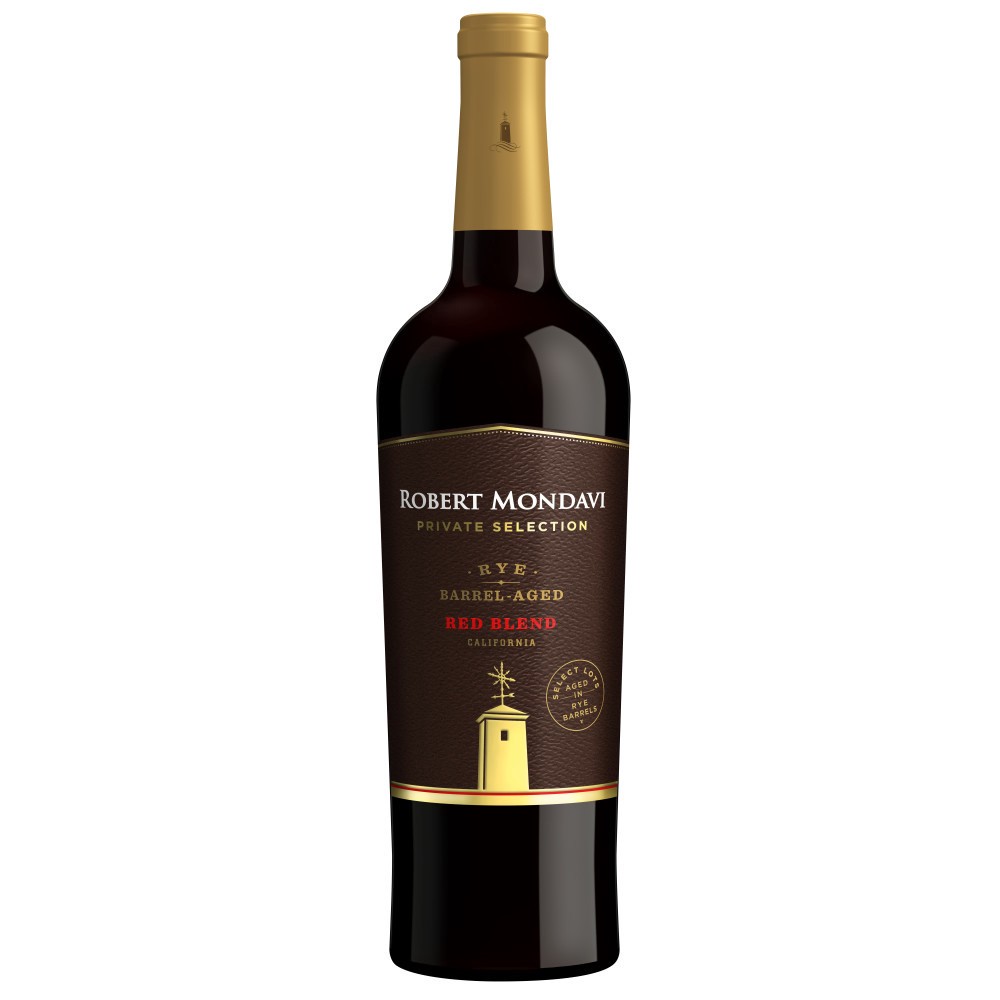 slide 1 of 21, Robert Mondavi Private Selection Rye Barrel Aged Red Blend Red Wine, 750 mL Bottle, 25.36 fl oz