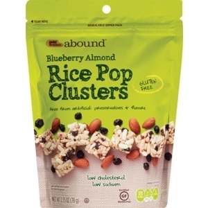 slide 1 of 1, CVS Gold Emblem Abound Blueberry Almond Rice Pop Clusters, Gluten Free, 2.75 oz
