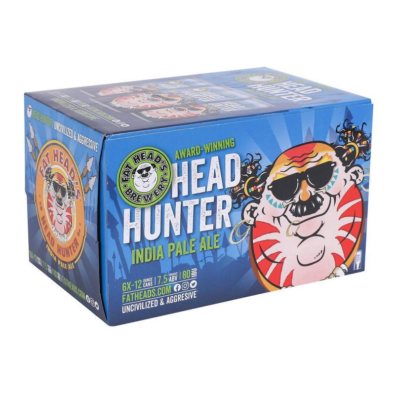 slide 3 of 4, Fat Heads Head Hunter Cans, 1 ct