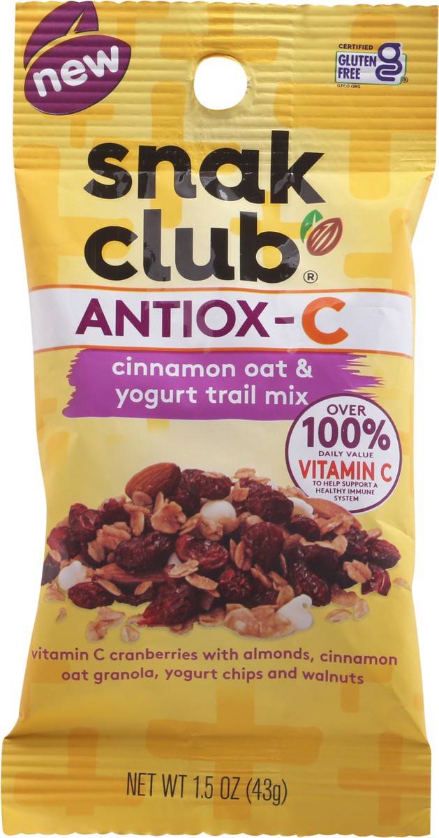 slide 5 of 9, Snack Club Antiox-C Cinnamon Oat & Yogurt Trail Mix 1.5 oz, 1.5 oz