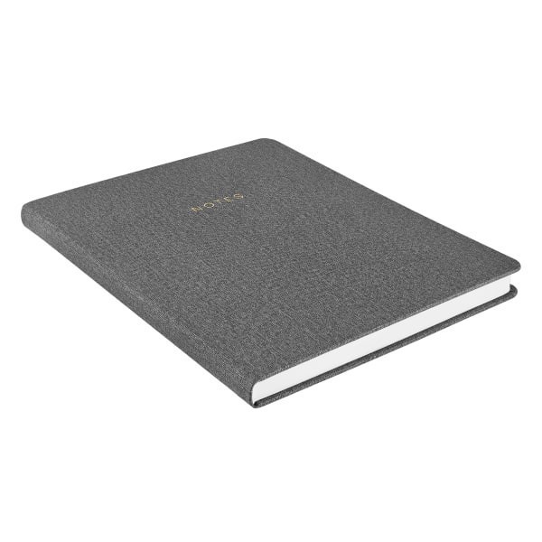 slide 2 of 2, Eccolo Flexi Journal, 8"" x 10"", College Rule, 265 Pages, Textured Gray, 1 ct