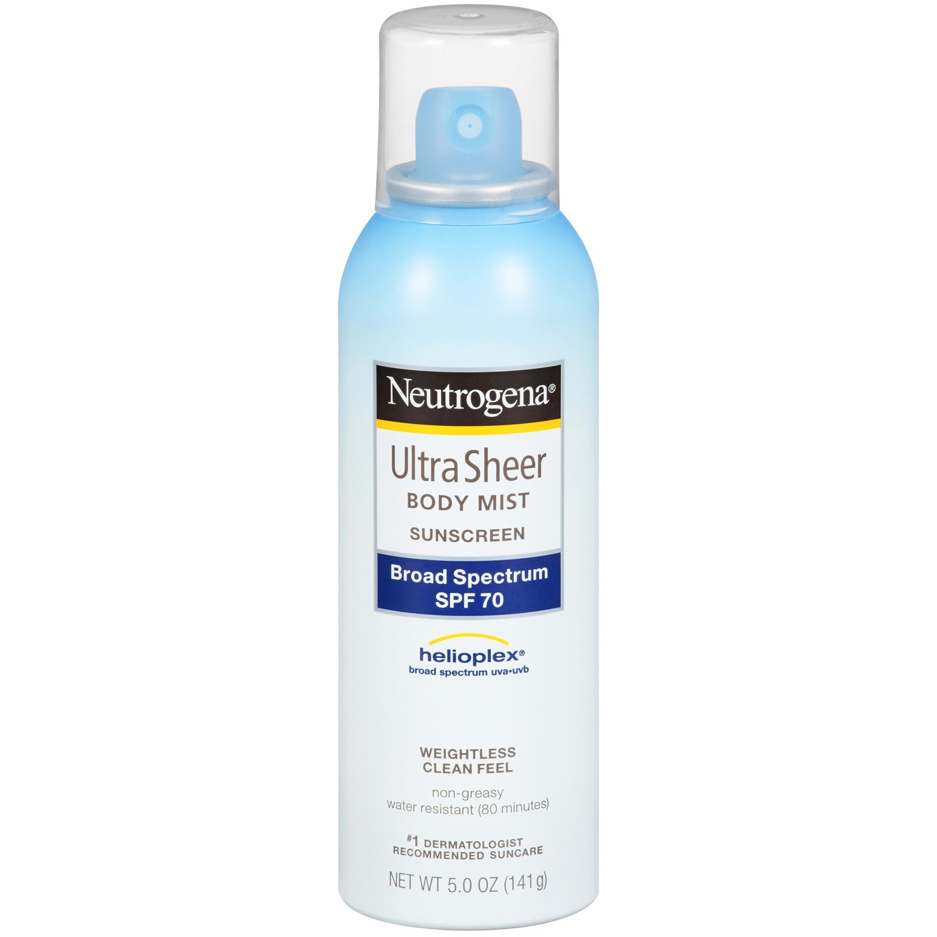 slide 4 of 4, Neutrogena Ultra Sheer Body Mist Sunscreen, Broad Spectrum Spf 70, 5 oz