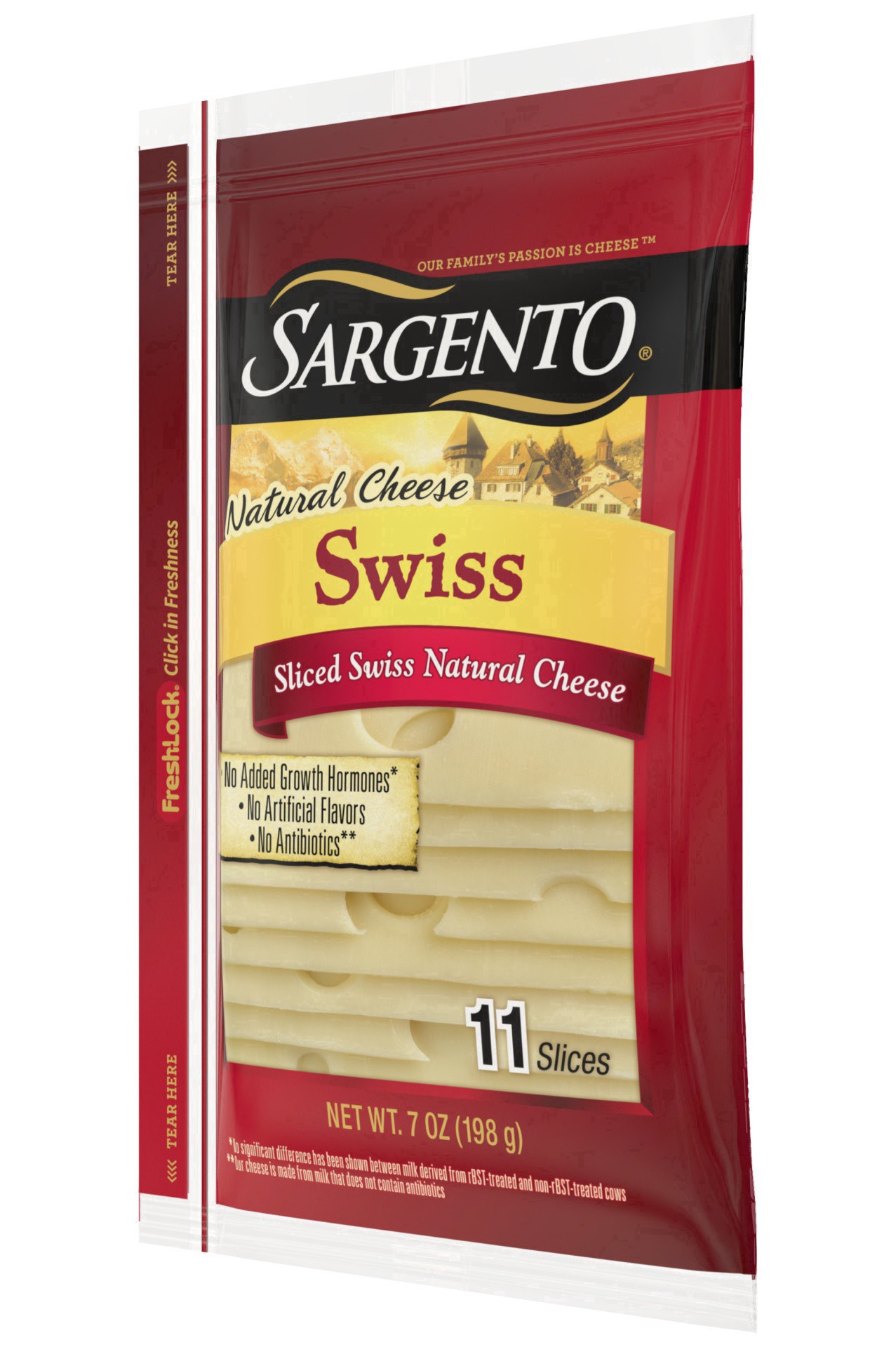 slide 4 of 34, Sargento Cheese Natural Swiss Sliced, 11 ct