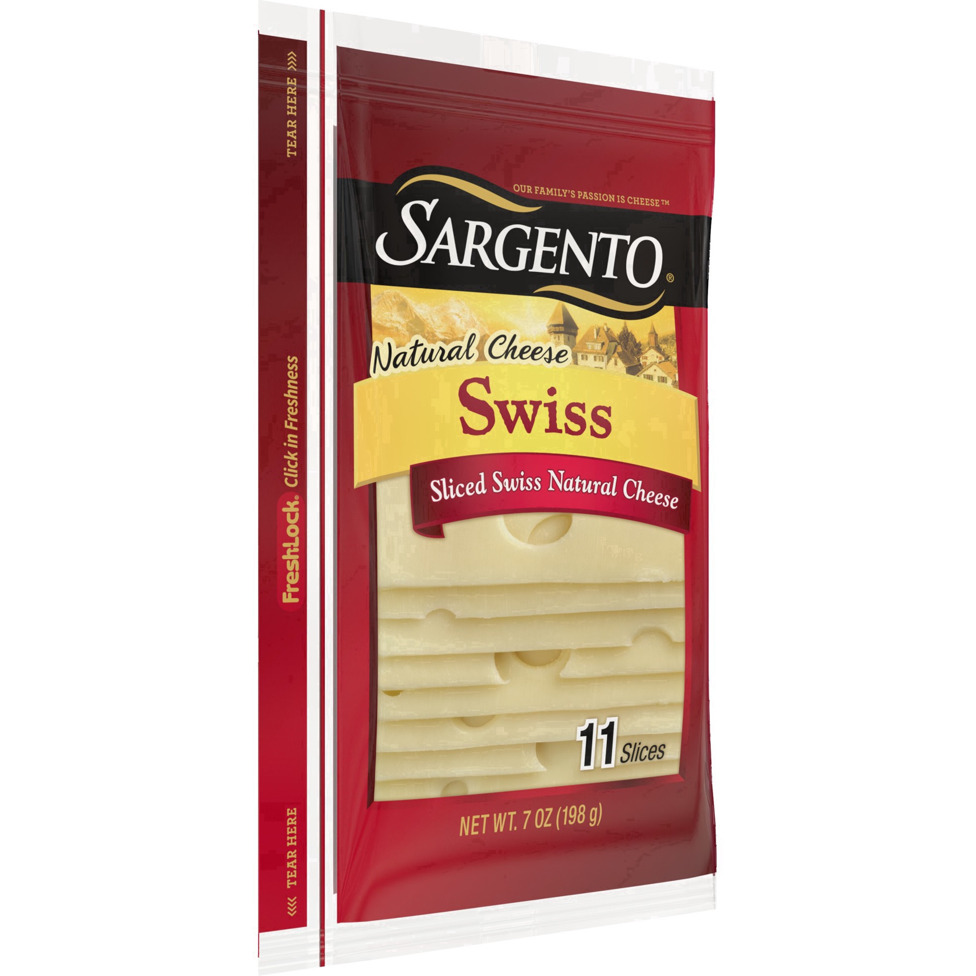 slide 15 of 34, Sargento Cheese Natural Swiss Sliced, 11 ct