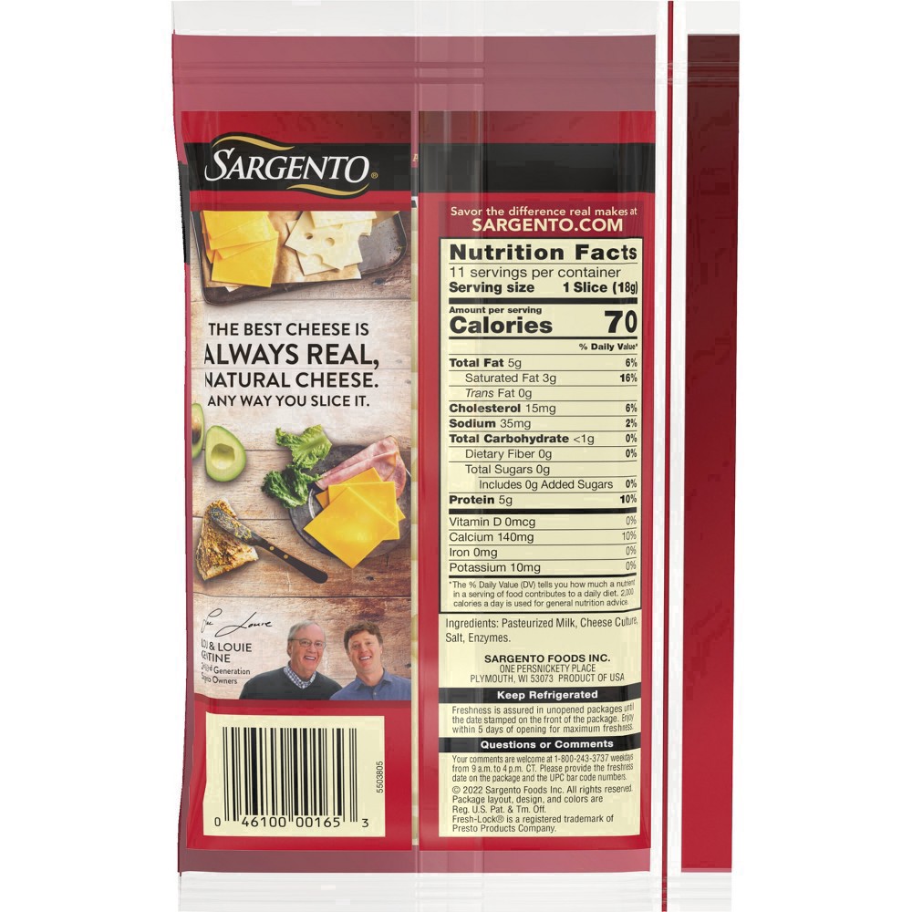 slide 9 of 34, Sargento Cheese Natural Swiss Sliced, 11 ct