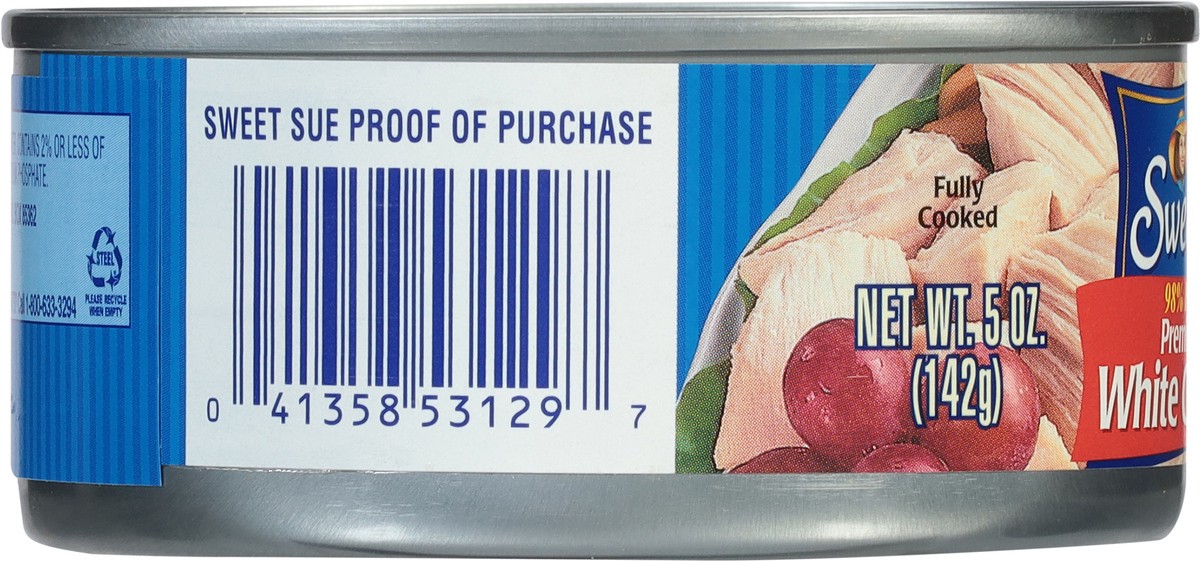 slide 5 of 15, Sweet Sue Premium Chunk White Chicken in Water 5 oz, 5 oz