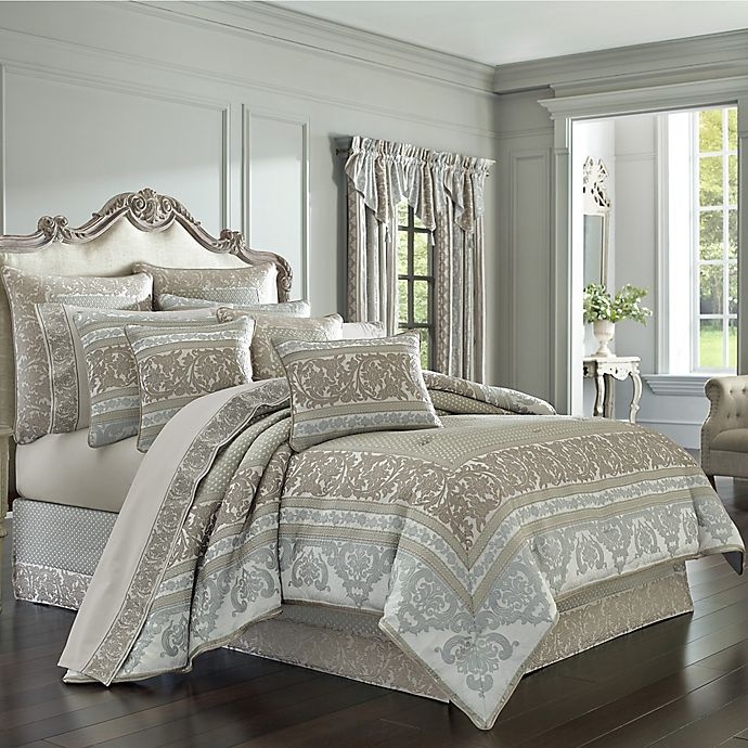 slide 1 of 2, J. Queen New York Monticello Queen Comforter Set - Sage, 1 ct