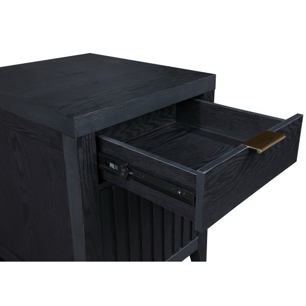 slide 6 of 10, Thomasville Rivington 20-3/4""D Vertical 2-Drawer File Cabinet, Raven Black, 1 ct