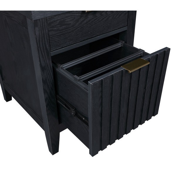 slide 9 of 10, Thomasville Rivington 20-3/4""D Vertical 2-Drawer File Cabinet, Raven Black, 1 ct