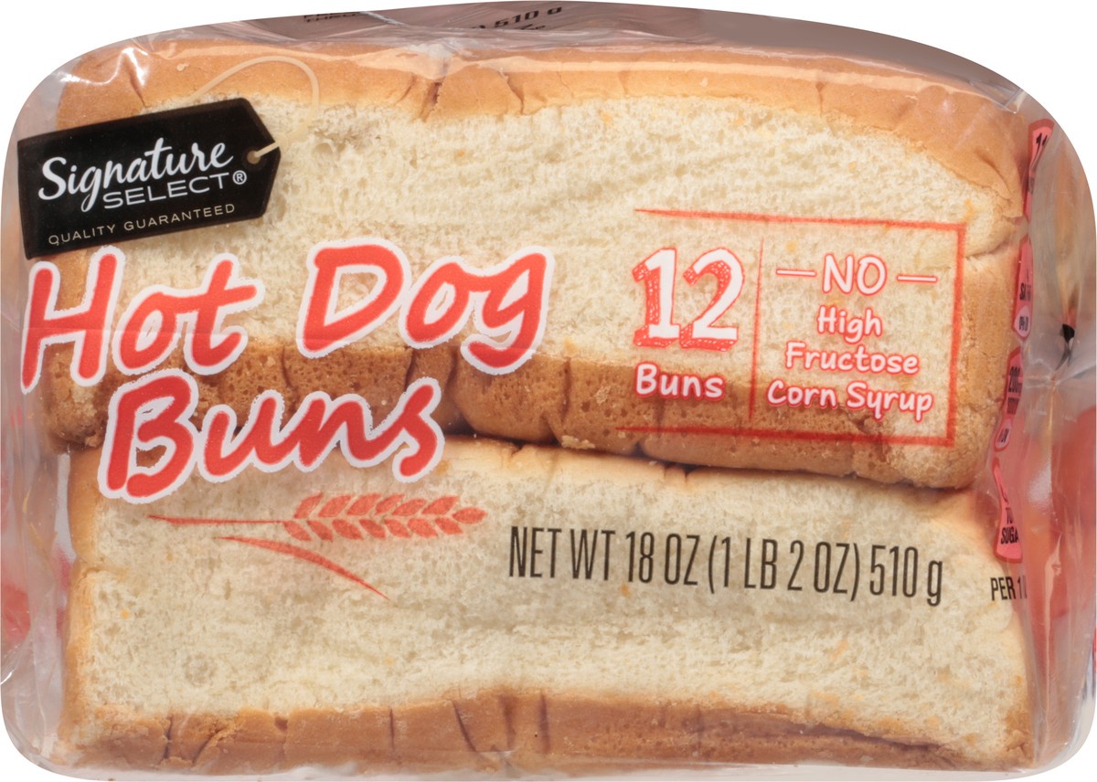 slide 11 of 12, Signature Select Hot Dog Buns 12 ea, 12 ct