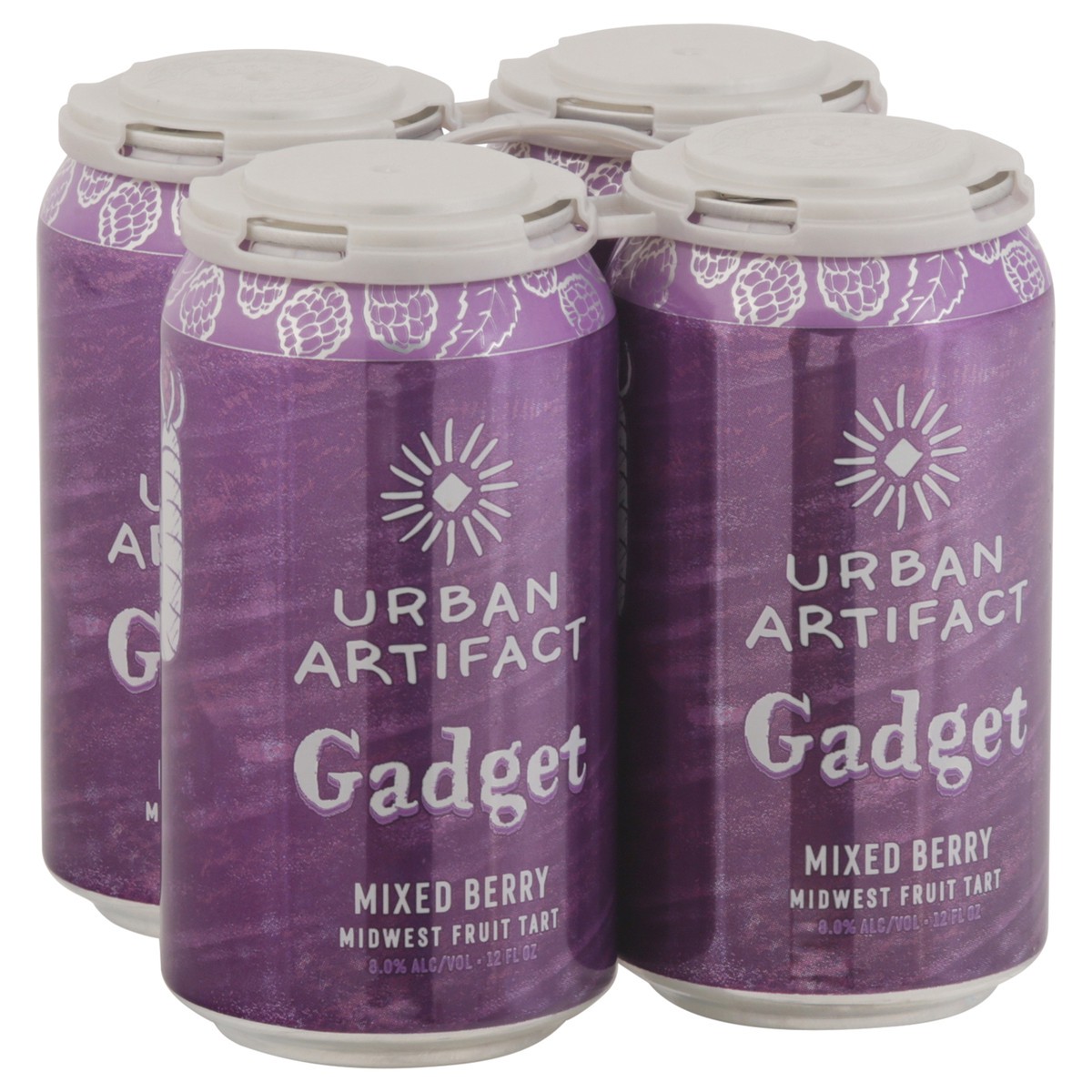 slide 9 of 11, Urban Artifact Gadget Mixed Berry Beer 4 - 12 fl oz Cans, 1 ct