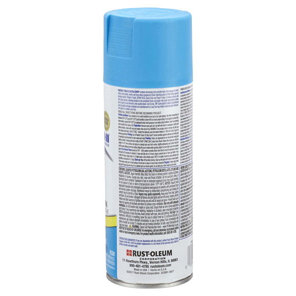 slide 8 of 9, Rust-Oleum Painters Touch 2x Ultra Cover Spray Paint 277991, Satin Oasis Blue, 12 oz